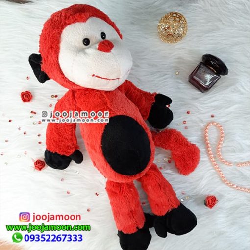 عروسک میمون قرمز