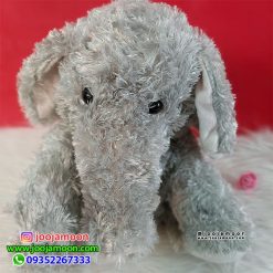 عروسک فیل پشمالو خاکستری