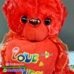 عروسک خرس قلب به دست نشسته Love